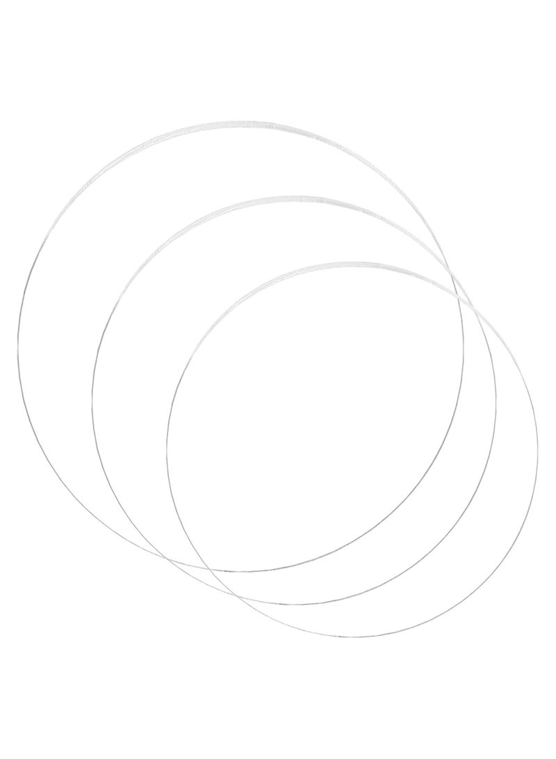 تي بي جي بي أقراص دائرية من الأكريليك، 3 قطع من أقراص المعجنات الأكريليك، طبق دائري من الأكريليك، دائري شفاف للرسم، عروض DIY، حامل كيك (15، 18، 22 سم) - Image 1