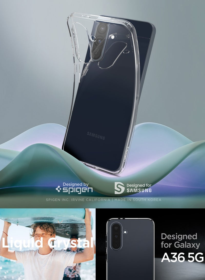 Spigen Liquid Crystal Samsung Galaxy A36 5G Case Cover (2025) - Crystal Clear - Image 2
