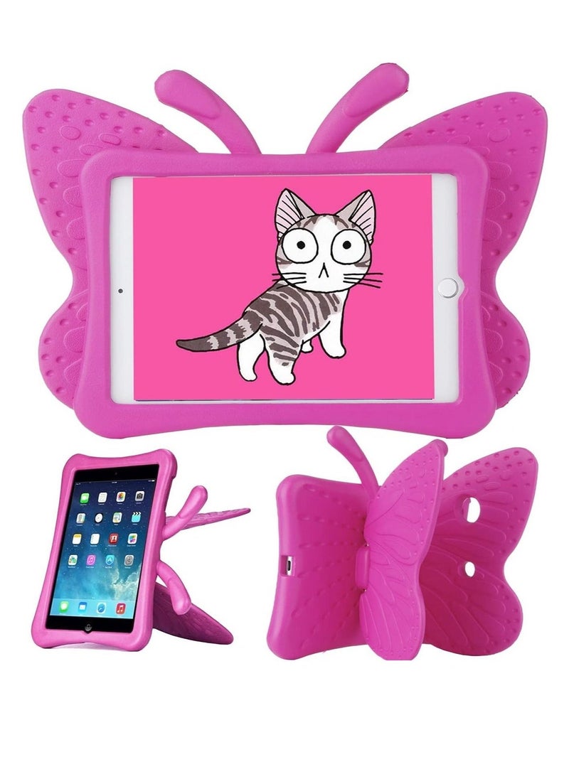 iPad Mini Case for Girls, Butterfly Shape Shock proof Kid-proof Durable EVA Foam Super Protection Tablet Case Cover for Apple iPad mini 1/2/3/4 - Image 1