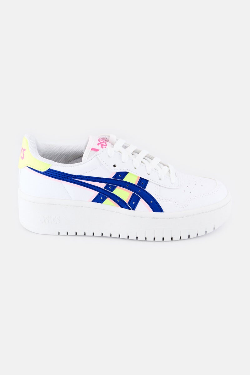 asics Women Japan S PF Brand Logo Lace Up Outdoor Sneakers, White - Image 4