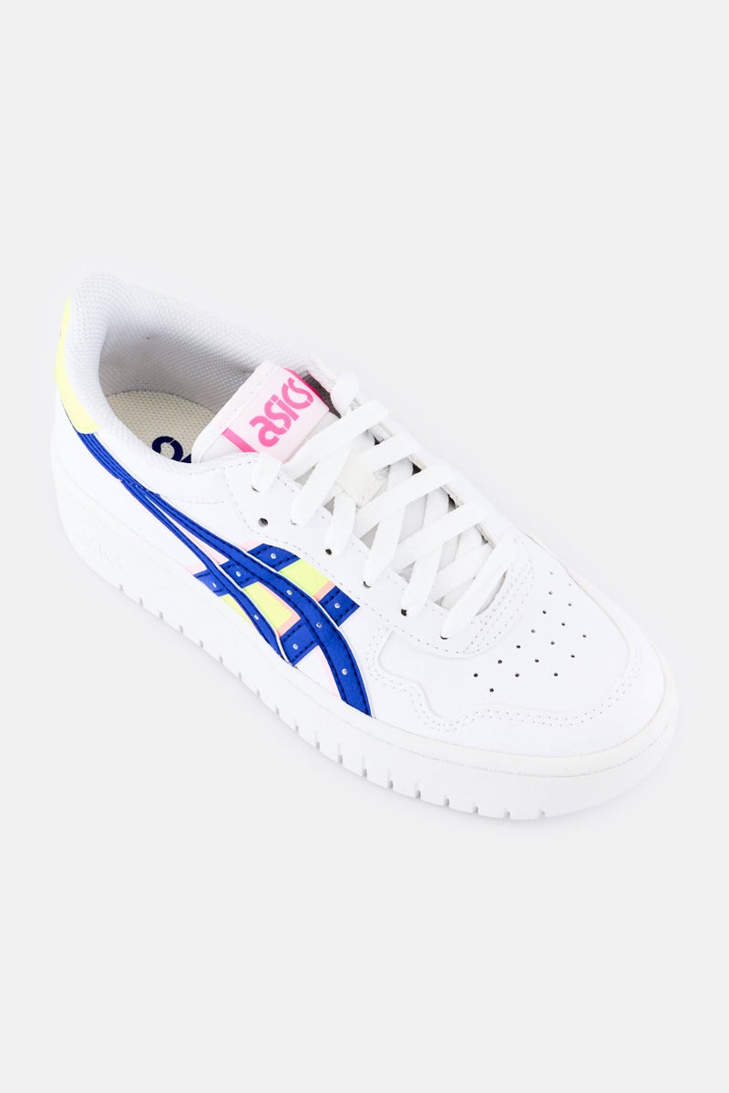 asics Women Japan S PF Brand Logo Lace Up Outdoor Sneakers, White - Image 1
