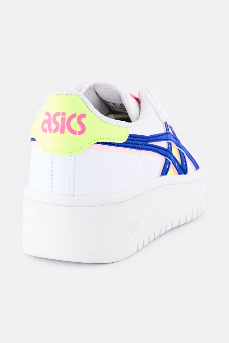 asics Women Japan S PF Brand Logo Lace Up Outdoor Sneakers, White - Image 3