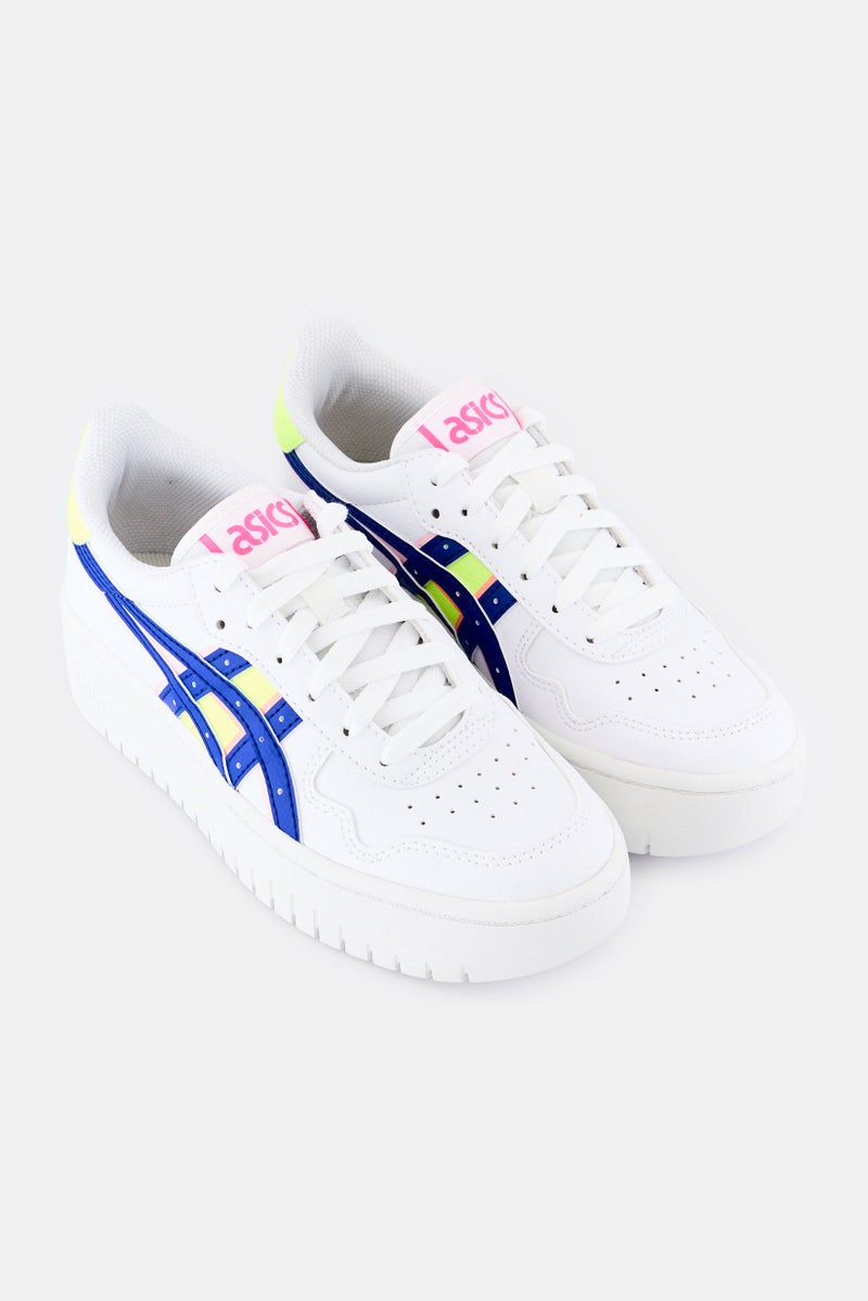 asics Women Japan S PF Brand Logo Lace Up Outdoor Sneakers, White - Image 2