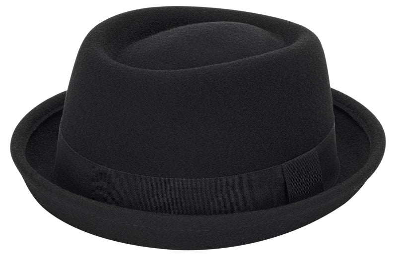 Vikodah Womens Mens Wool Felt Pork Pie Hat - Fedora Hat Vintage Noble Crushable Boater Hat Derby Hats Panama Hats S/M - Image 1