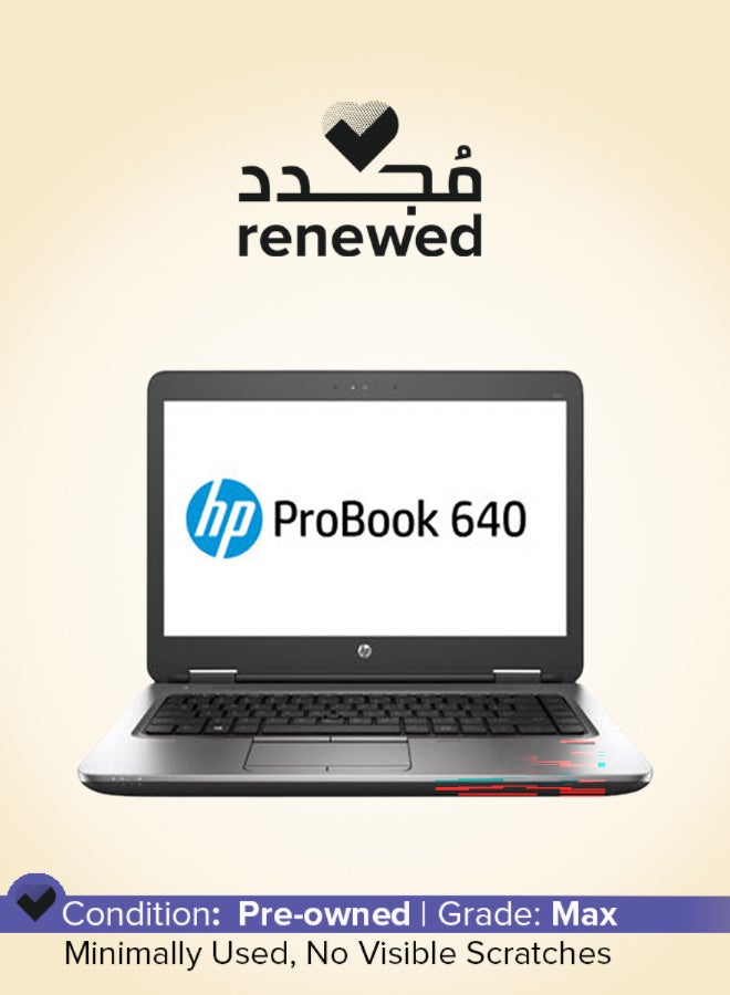 HP تم تجديده - جهاز ProBook 640 G2 بشاشة مقاس 14 بوصة، ومعالج Intel Core i7/الجيل السادس/ذاكرة الوصول العشوائي (RAM) سعة 8 جيجابايت/محرك أقراص SSD سعة 512 جيجابايت/نظام التشغيل Windows 10 - Image 1