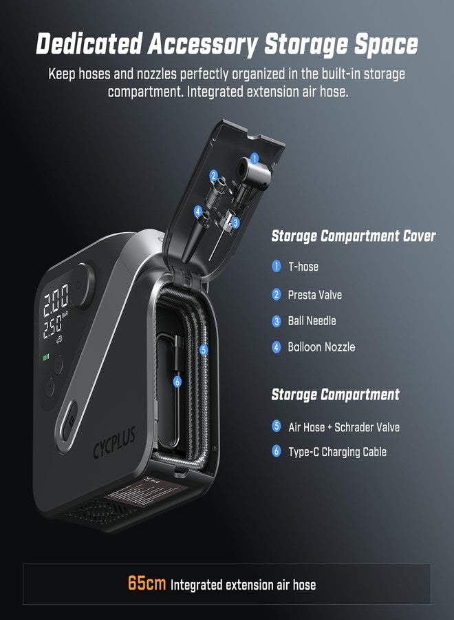 CYCPLUS AL7 Portable Air Compressor for Trucks & Vans - 4X Faster, Portable Design for Heavy Vehicles and Inflatables, Dual Use Type - Image 5