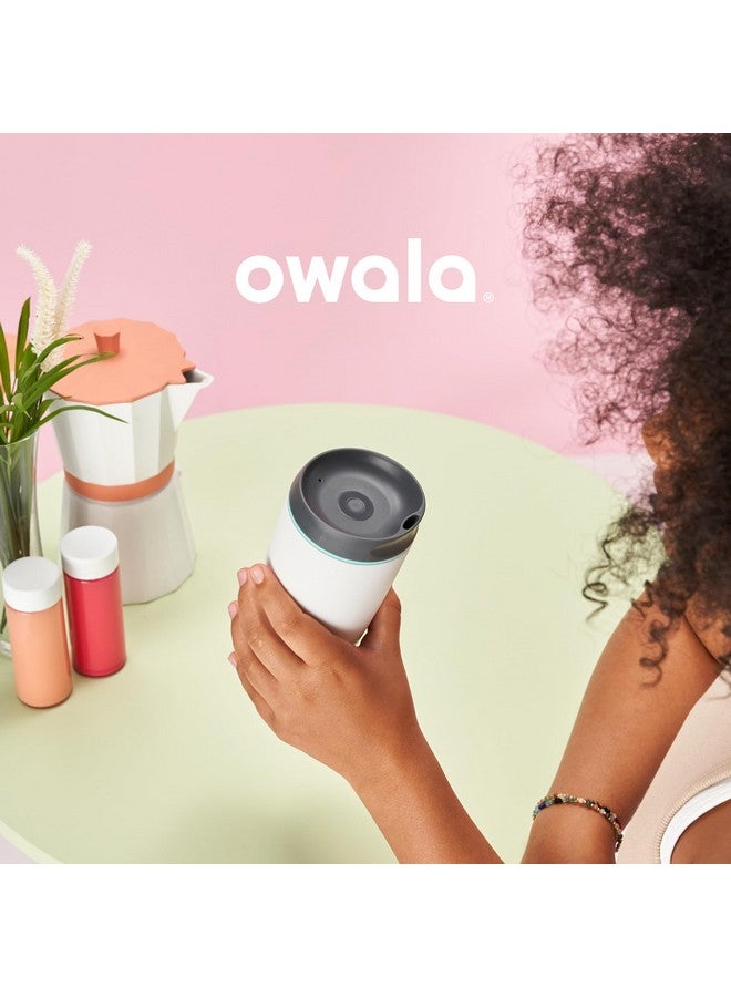 Owala Owala SmoothSip Insulated Stainless Steel Coffee Tumbler, Reusable Iced Coffee Cup, Hot Coffee Travel Mug, BPA Free, 10 oz, Pink (Watermelon Breeze)  - Image 5