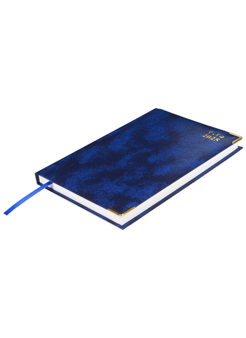 FIS FIS Diary 2025 Arabic/English (Saturday & Sunday Combined) A5, Blue - FSDI92AE25BL  - Image 1