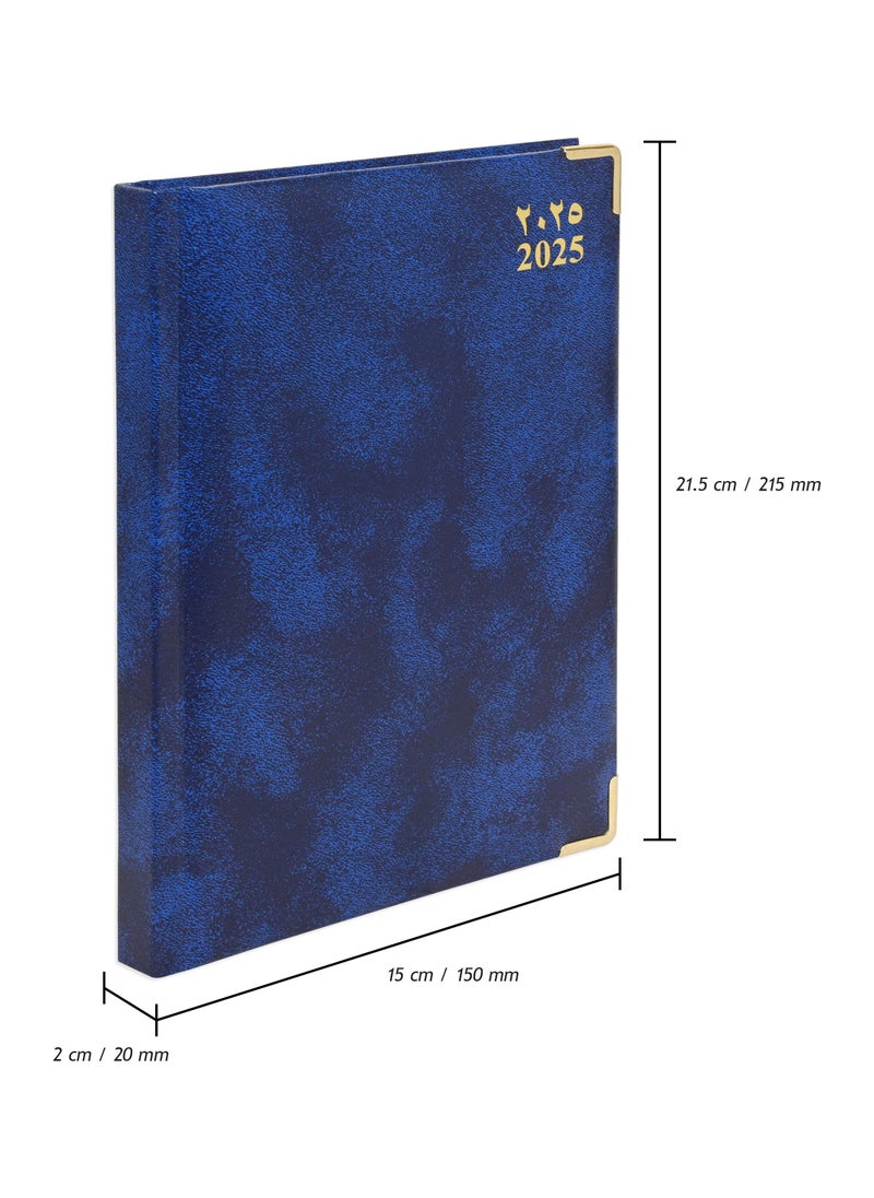 FIS FIS Diary 2025 Arabic/English (Saturday & Sunday Combined) A5, Blue - FSDI92AE25BL  - Image 4