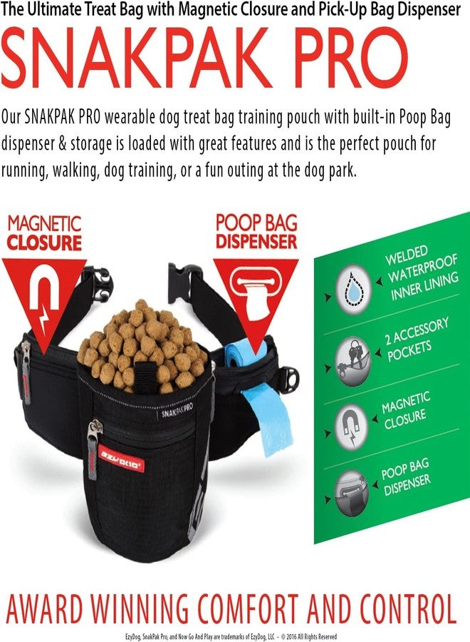 EzyDog SnakPak Pro Wearable Dog Treat Bag Waterproof Training Pouch with Magnetic Closure, Pick-Up Bag Dispenser, and Belt - Image 2
