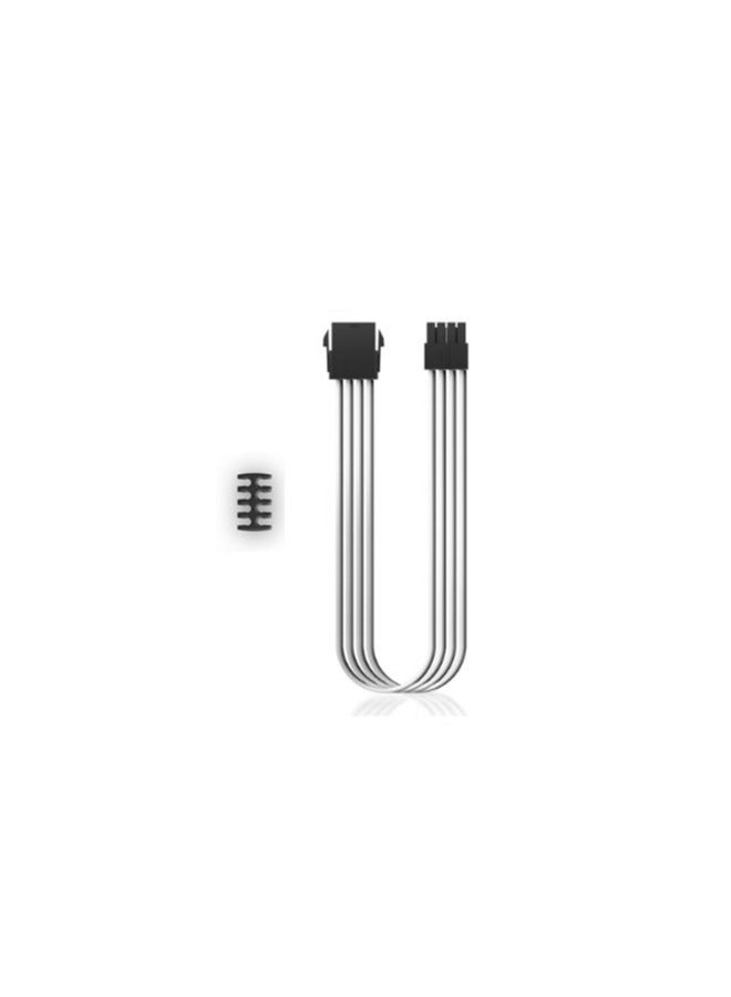Deepcool PSU Extension Cable DP-EC300-CPU8P-WH White, 345 x 25 x 17 mm, high-quality 18AWG, high-quality terminal, length 300mm, standard ATX PS2, White