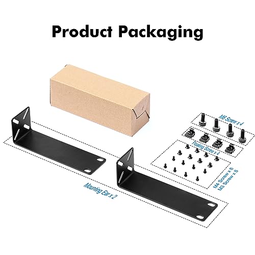 MokerLink Rack Mount Kit for 7.9 inch Switches, Adjustable Hole Distance 14-30mm, Mount a 7.9 Wide to a 19 Equipment Rack, Compatible for Netgear, Cisco, HP, TRENDnet, D-Link 7.9 inch Products (XL) - Image 4