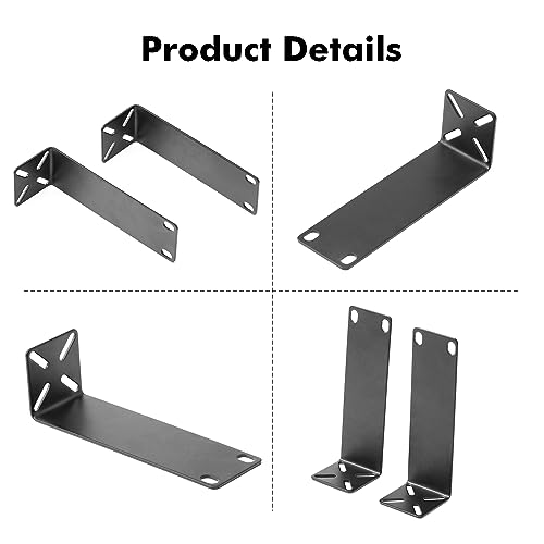 MokerLink Rack Mount Kit for 7.9 inch Switches, Adjustable Hole Distance 14-30mm, Mount a 7.9 Wide to a 19 Equipment Rack, Compatible for Netgear, Cisco, HP, TRENDnet, D-Link 7.9 inch Products (XL) - Image 5