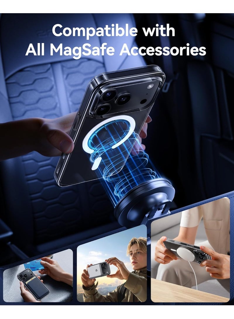 iPhone 17 Pro Max Clear Case Compatible with MagSafe Anti-Scratch Drop Protection Cover For iPhone 17 Pro Max Shockproof Slim Phone Case for iPhone 17 Pro Max 6.9-inch - Image 4