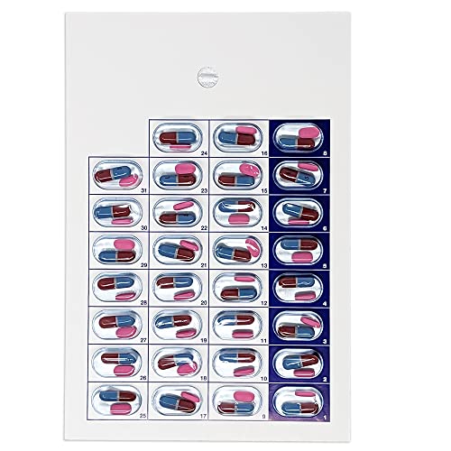 pill thing Monthly Pill Organizer Cold Seal Medication Blister Cards – DIY Pharmacy Pill Packaging for Medication, Disposable, Easy to Use, Just Fill and Seal (31 Day-6 Packs) - Image 5