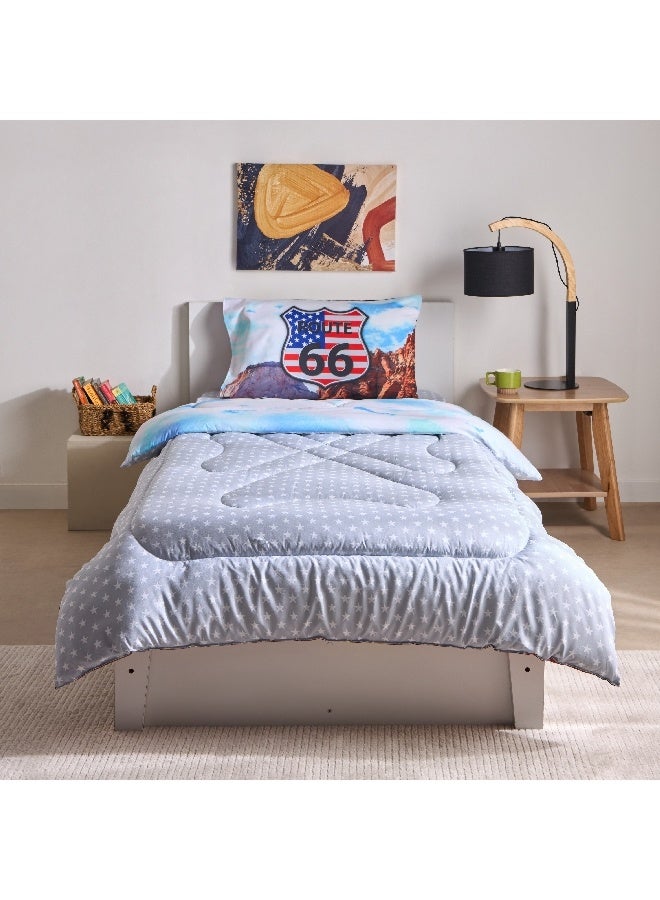 Home Box Gaming Biker 2-Piece Single Microfibre Comforter Set 220 x 135 cm  - Image 1