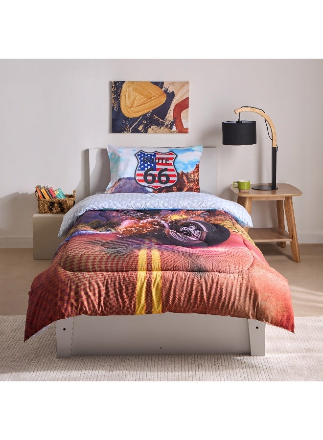 Home Box Gaming Biker 2-Piece Single Microfibre Comforter Set 220 x 135 cm - Image 4