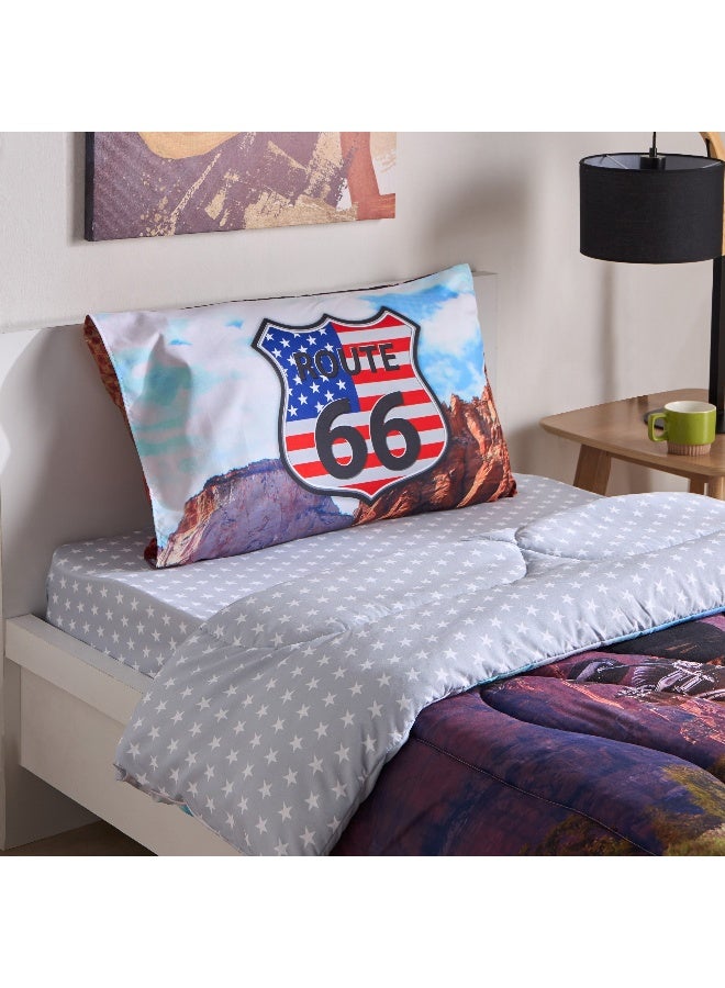 Home Box Gaming Biker 2-Piece Single Microfibre Comforter Set 220 x 135 cm - Image 1