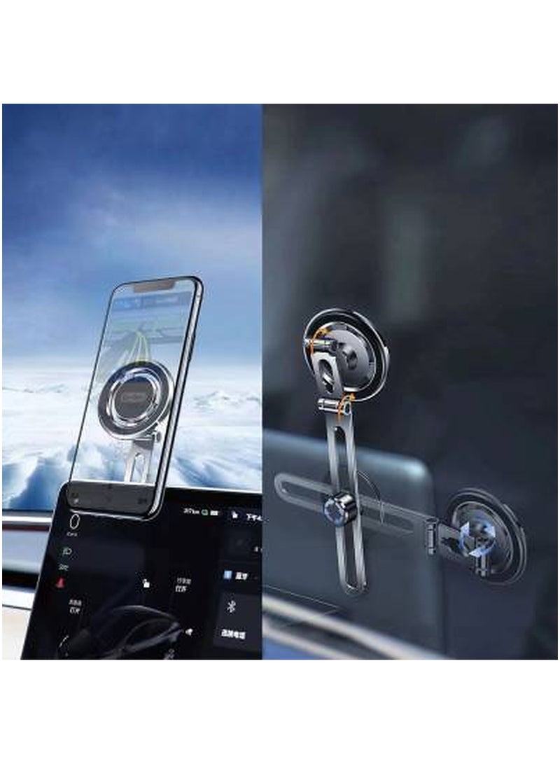 GO-DES Magnetic 360 Degree Rotating Flat Floor  Car Phone Holder - Image 3