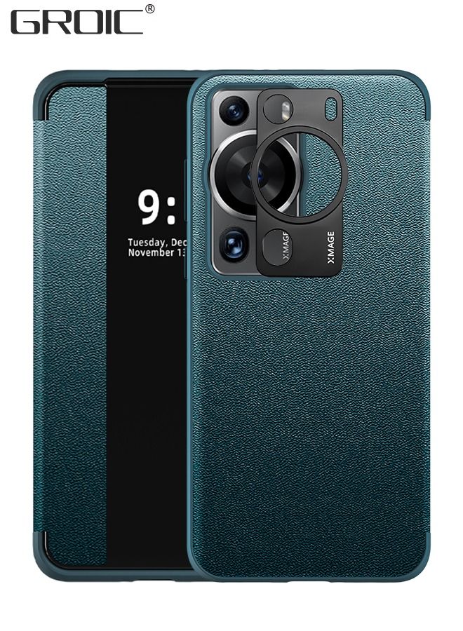 GROIC Compatible with Huawei P60/P60Pro 6.67" Phone Case with Camera Lens Protector, Magnetic Closure, Viewing Windows and Stand Function Wallet Flip Cover Pouch PU Leather Flip Phone Case  - Image 1