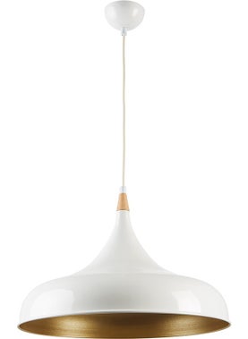 Riolight White Inside Yellow Metal Pendant Diameter: 50CM 