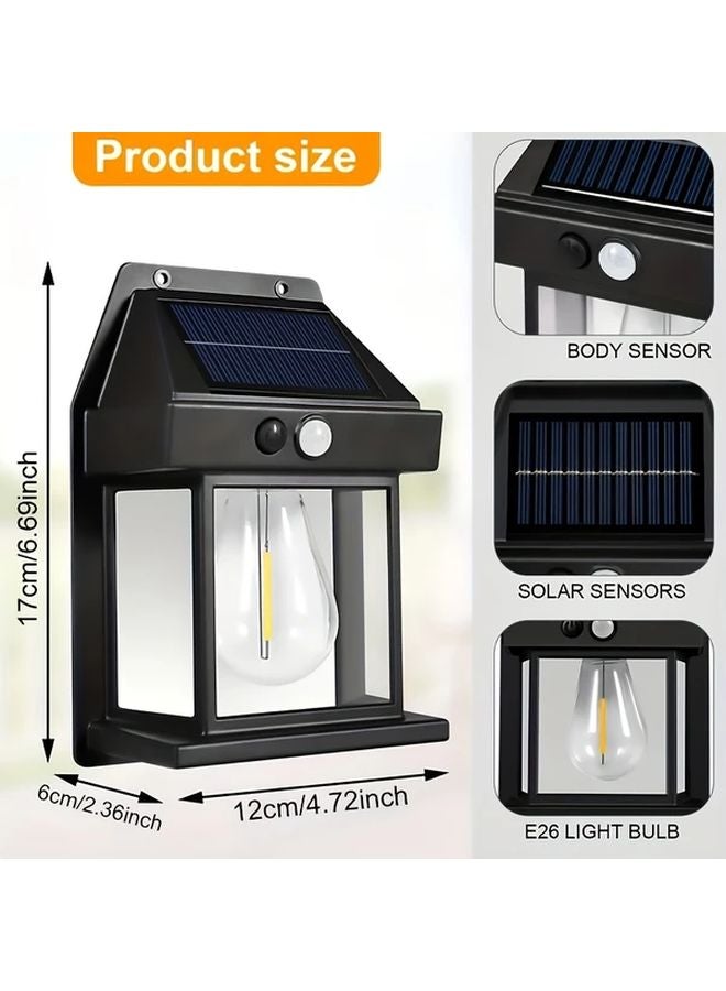 4 Pack Solar Wall Lights Motion Sensor Outdoor 3 Modes Weather Resistant Garden - Image 3