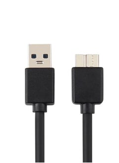 USB3.0 Mobile HDD Data Cable, High Speed Transmission Cord, Suitable for Seagate, Toshiba, Samsung, Western Digital Mobile Hard Drives (Black, 1 Meter)
