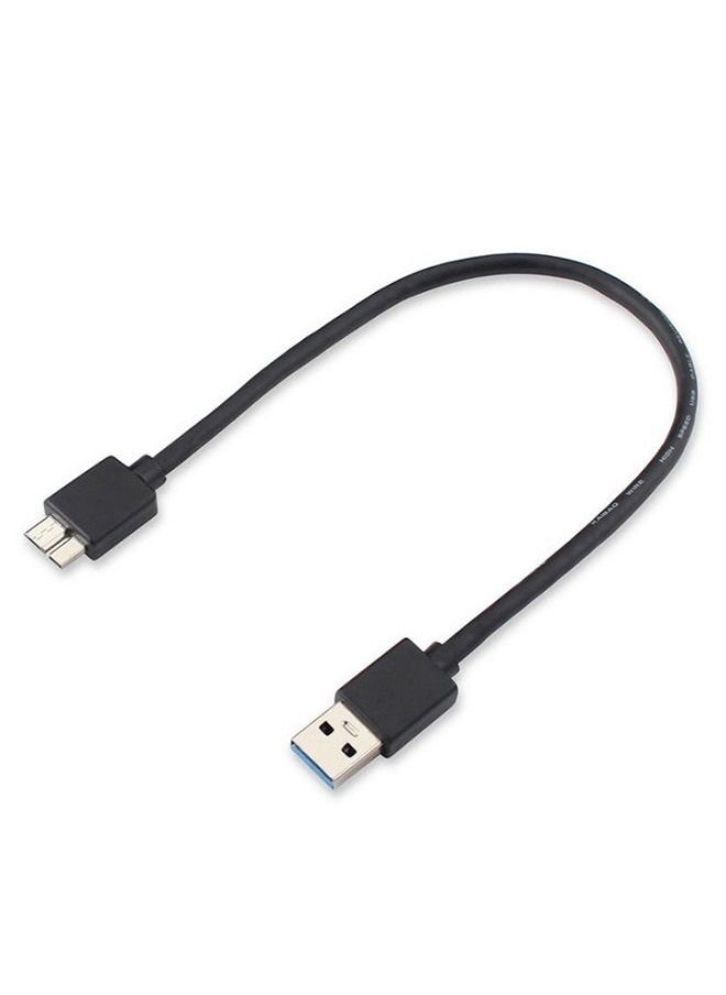 Ant - USB3.0 Mobile HDD Data Cable, High Speed Transmission Cord, Suitable for Seagate, Toshiba, Samsung, Western Digital Mobile Hard Drives (Black, 1 Meter) - Image 1