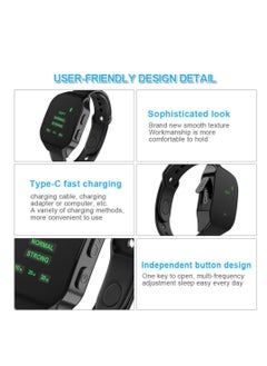 Excefore Sleep Aid Wristband Watch Device, Portable Microcurrent Sleep Technology Aid Machine, for Improve Sleep Microcurrent Pulse Sleeping Aid Instrument, Fast Asleep, Relief Relax Stress (Black)  - Image 5