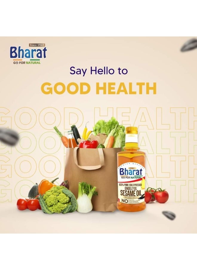 Bharat Bharat Sesame Oil (Gingelly) Cold Pressed 2 Litre  - Image 2
