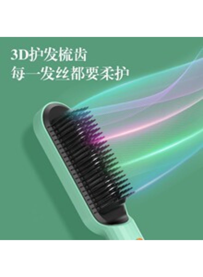 Cross-border hot-selling straightening comb, dual-use for straightening and curling hair, inner opening for bangs, styling, and adding volume. Amazon electric hot comb. - Image 5