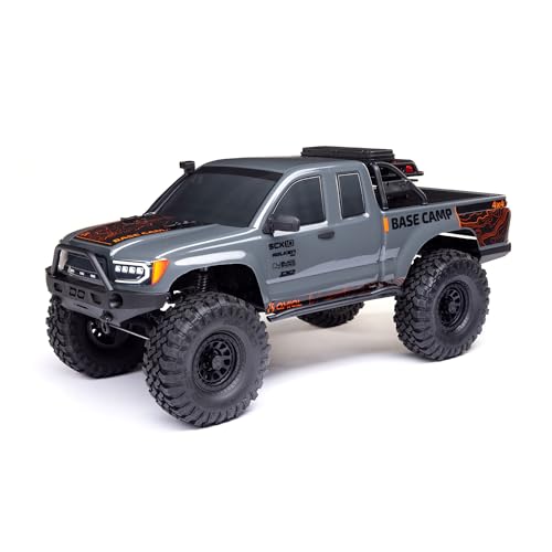 Axial RC Truck 110 SCX10 III Base Camp 4X4 Rock Crawler Brushed RTR Battery and Charger Not Included Gray AXI1375T2 - Image 1