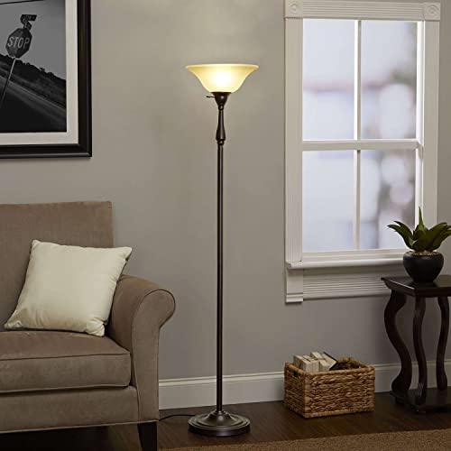 Aspen Creative 23514-11, Alabaster Replacement Glass Shade for Medium Base Socket Torchiere Lamp, Swag Lamp, Pendant and Island Fixture. 9-7/8" Diameter x 3-3/8" High. - Image 5