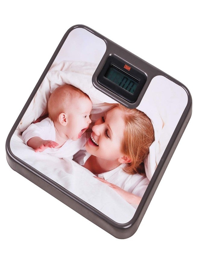 Crown Electronic Baby Print Personal Digital Body Fat Weight Monitor Healthcare Bathroom Baby Look Weighing Scale (180 kg, Multicolour) - Image 3