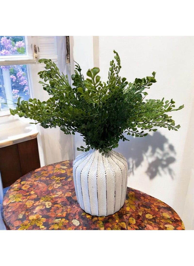 Garden Art Garden Art Attractive Real Touch Artificial Ferns Plants Stick 46CM Tall for Indoor Home Porch PatioPartyOffice Decoration GAAFFE146  - Image 1