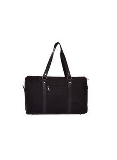 M&O Textile Zippe black Small Luggage Handbag  - Image 2