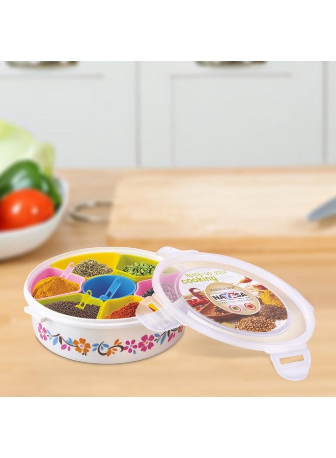 Nayasa Plastic Printed Masala Box | Masala Box For Kitchen | Plastic Masala Dabba | Multicolor - Image 4
