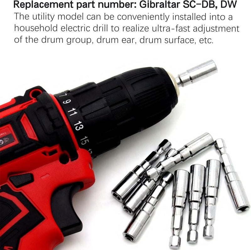 VUFVOID 1 Pack Head Replacement Drill Drum Key for Super-fast Tuning Silver - Image 3