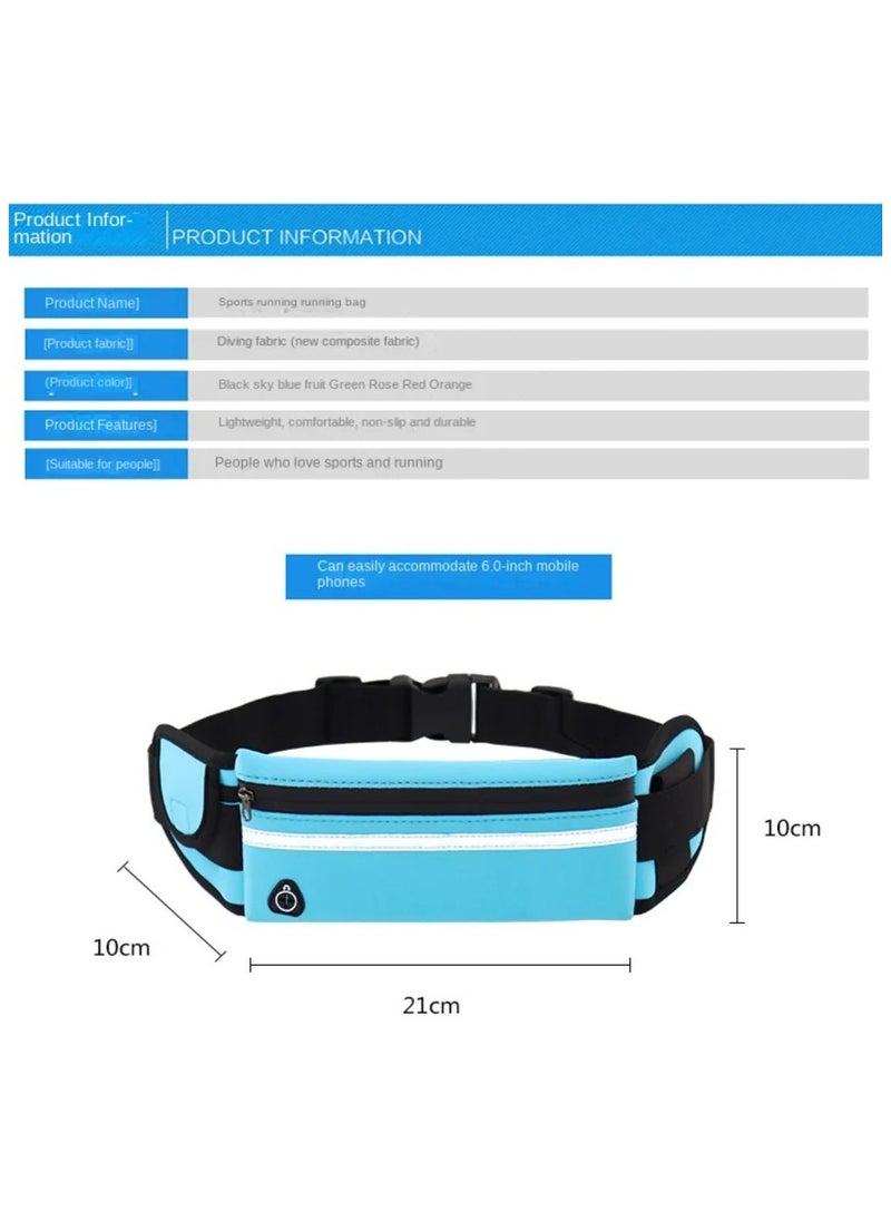 ELIKLIV - Sports Essentials Multi-functional Sports Belt Bag - Waterproof, fashionable, beautiful, widely applicable, running, hiking, diving, adjustable belt, comfortable and portable to enhance the sports experience, intimate design high-performance to help sports - Image 1