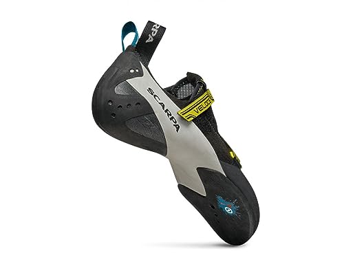 SCARPA Men's Veloce Rock Climbing Shoes for Gym Climbing - Black/Yellow - 8-8.5 - Image 3