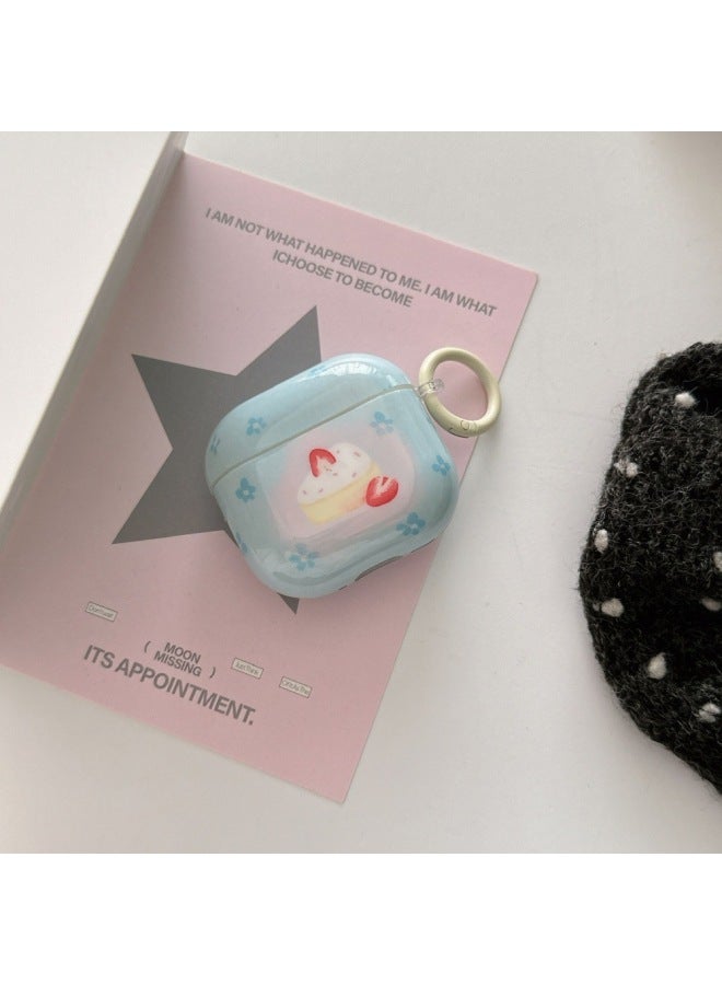 Strawberry Dessert IMD Earphone Set For Apple Airpods2/3 Generation Cartoon Full Package 4 Generation/PRO2 Protective Cover-Color:Strawberry Dessert-Applicable Models:airpods Pro2  - Image 5