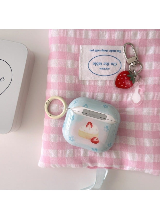 Strawberry Dessert IMD Earphone Set For Apple Airpods2/3 Generation Cartoon Full Package 4 Generation/PRO2 Protective Cover-Color:Strawberry Dessert-Applicable Models:airpods Pro2  - Image 4