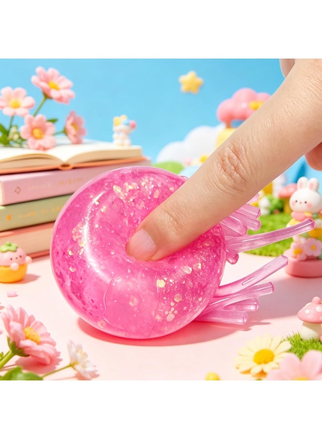 Jellyfish Squeeze Fidget Toy for Stress Relief and Sensory Play, Blue - Image 4