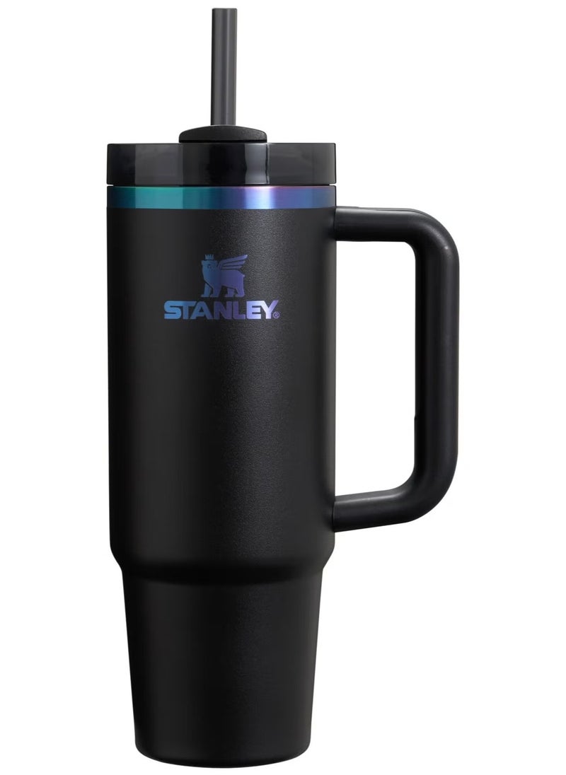 Stanley - STANLEY Quencher H2.0 40oz Tumbler with Handle and Reusable Straw – FlowState 3-Position Lid with Splash-Resistant Straw Opening – Vacuum Insulated Stainless Steel Cup – BPA-Free, Leak-Resistant Travel Mug – Black Chroma - Image 1