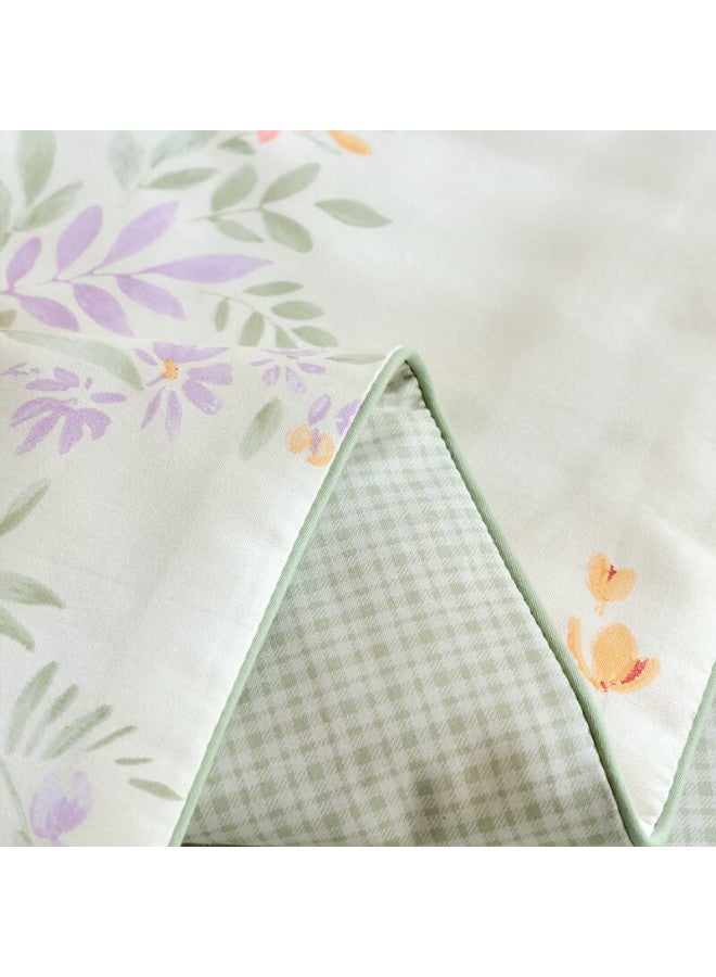 Mlily Summer Cool Cotton 100% Cotton Air Conditioning Quilt Summer Pure Cotton Summer Cool Quilt Fiber Quilt Flower Shadow - Image 2