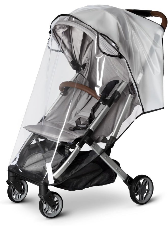 bemece Bemece Baby Stroller Rain Cover Universal Stroller Accessory - Waterproof Windproof Travel Weather Shield Thick & Durable Protect from Dust and Snow with Breathable Ventilation Mesh Clear Visibility - Image 1