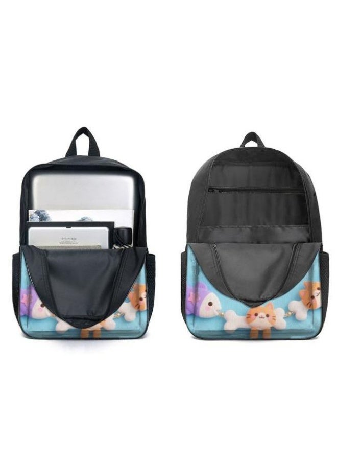 Bright Li Fire Exclusive to students and teenagers! New interesting cartoon bag three-piece set, easy to hold campus and outing (available for students, children, friends outings, mountain climbing, schooling, etc.) - 60 - Image 4