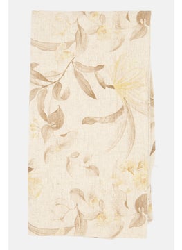 Muy Mucho 1 Piece Floral Cushions Cover 60 x 60 cm, Beige Combo  - Image 2