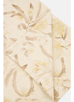 Muy Mucho 1 Piece Floral Cushions Cover 60 x 60 cm, Beige Combo  - Image 4