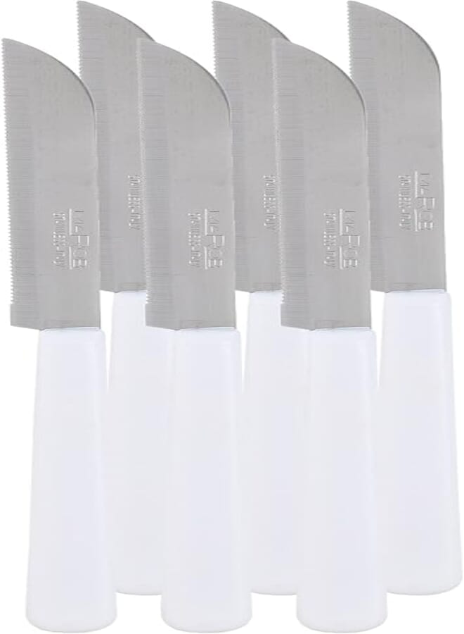 Marob stainless steel kitchen knives set 20db06, made in italy white and silver